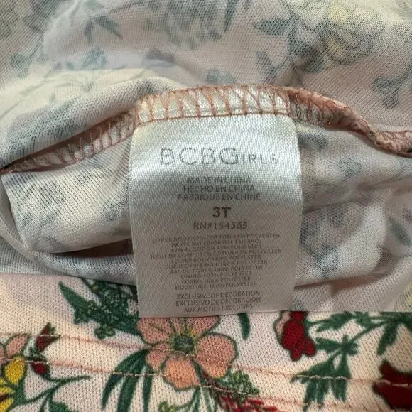 BCBGirls Toddler 3T Mauve Floral Design Dress - Picture 3 of 6